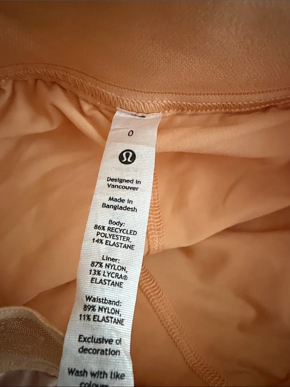 Lululemon Orange Pink Garrogeo Multi Color Court Rival HR Skirt Size 0